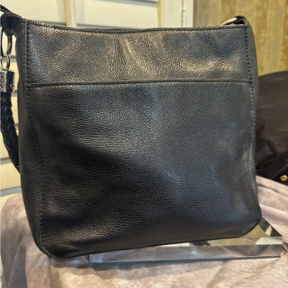Brighton Pretty Tough Royce Black Leather‎ Studded Women's Bag